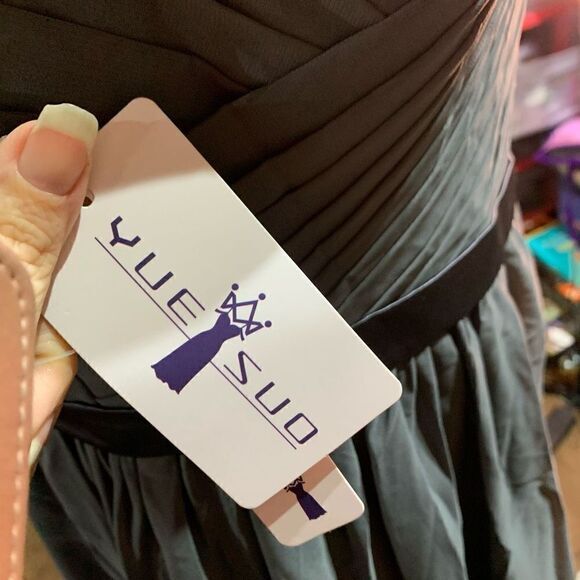 Gray evening‎ dress. Low cut lace up back fairycore prom wedding event - Picture 7 of 8